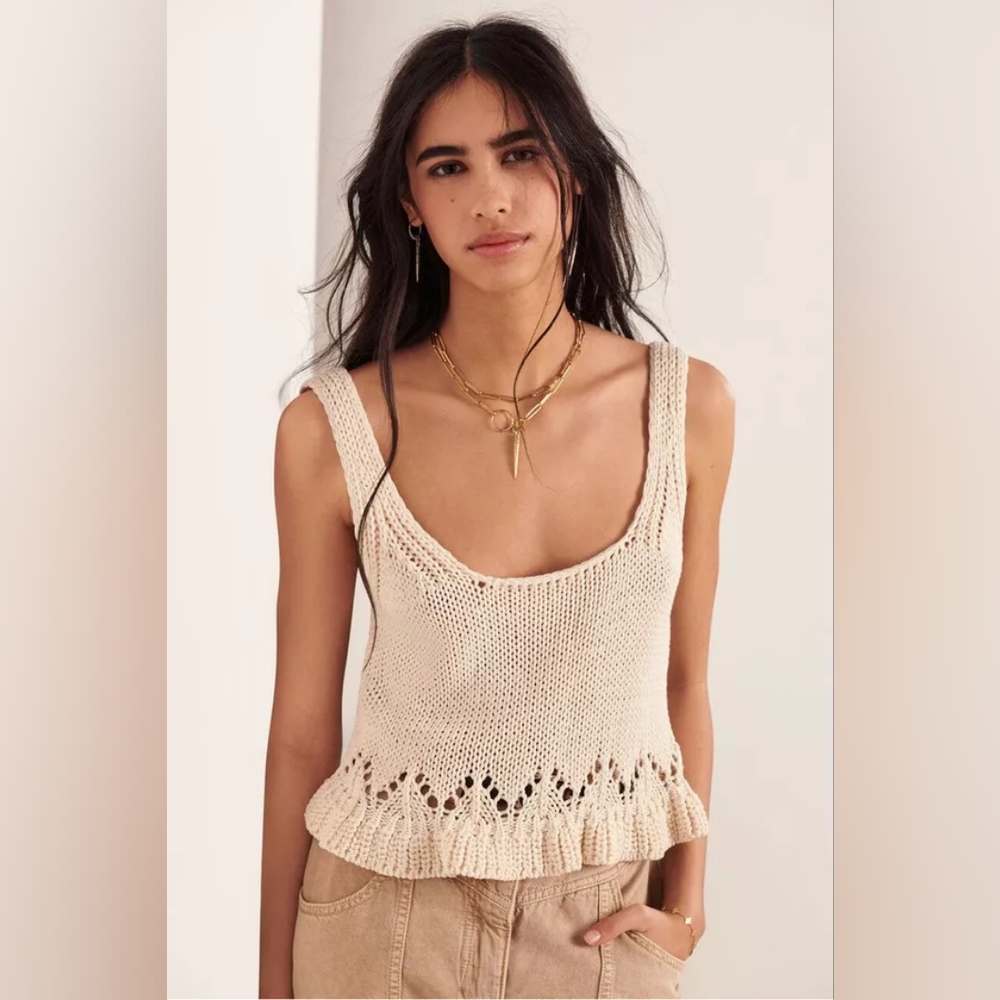 Ba&sh Sena Knit Crop Tank Small NWT